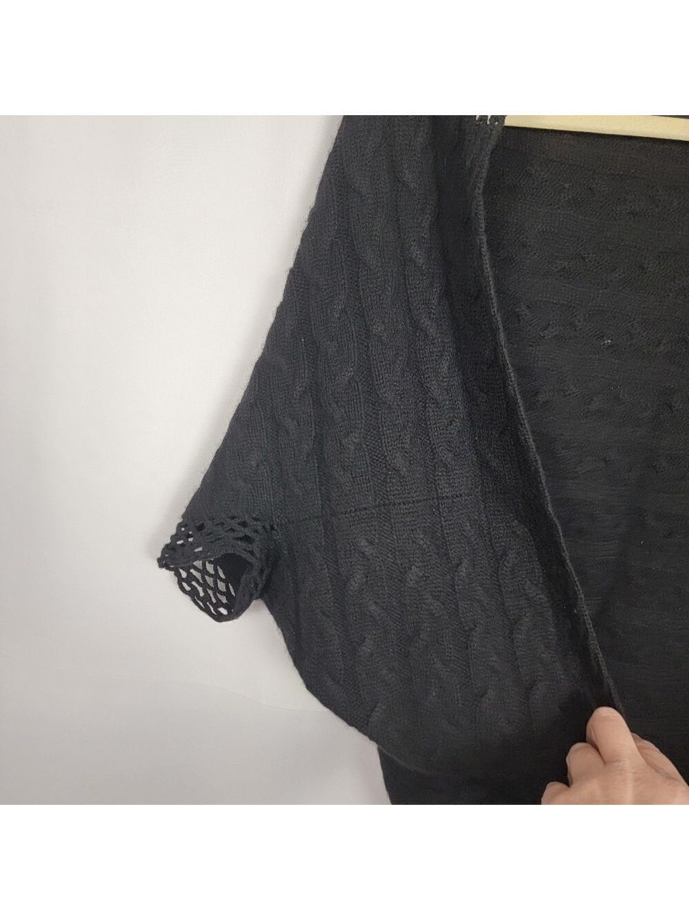 Cashmere Black Shrug Sweater #1497 - Picture 4 of 11